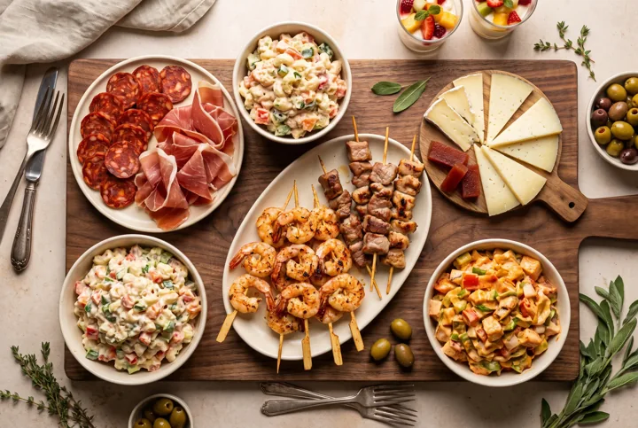 Des buffets généreux — illustration