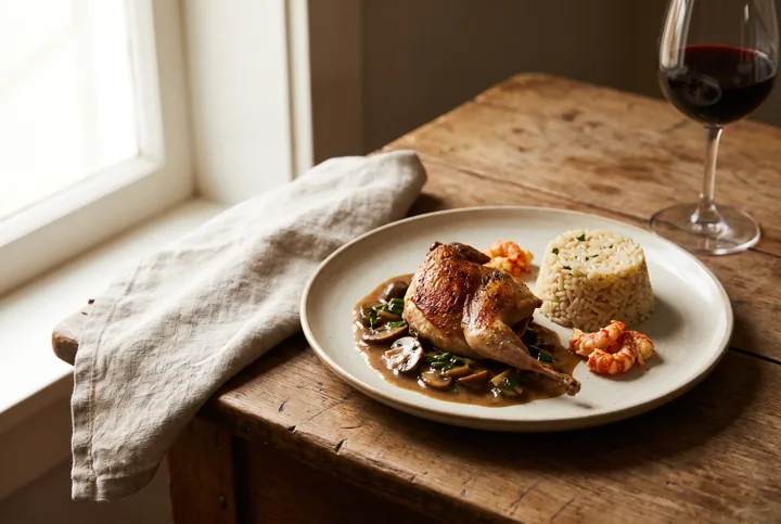 Menu à 30€00 — photographie illustrative