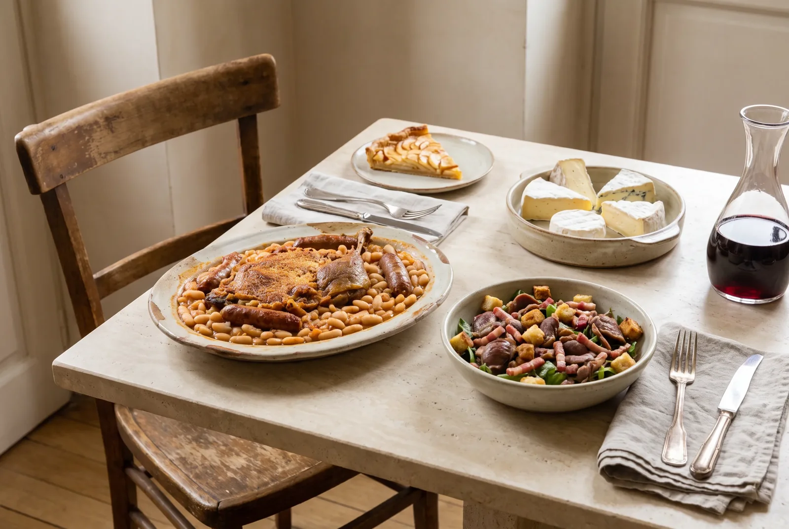 Menu Soirée Cassoulet — photographie illustrative de la composition